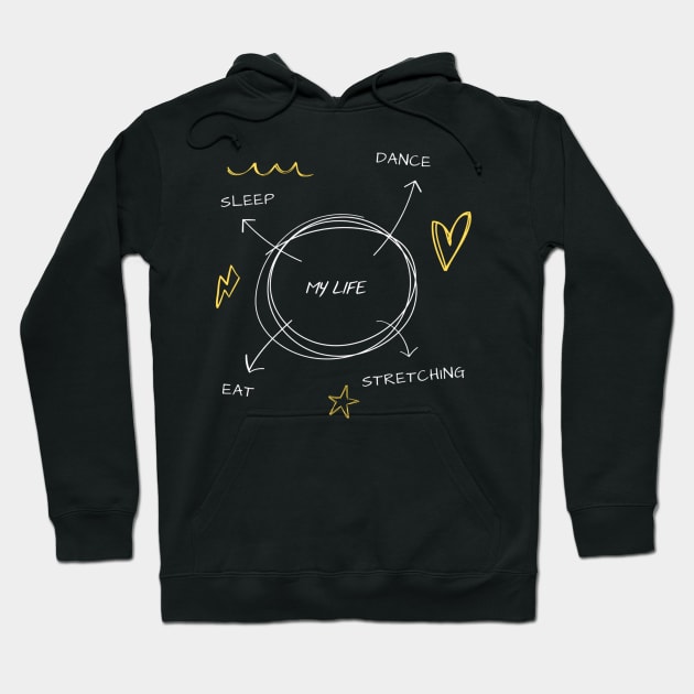 Circle of life Hoodie by Jeje arts